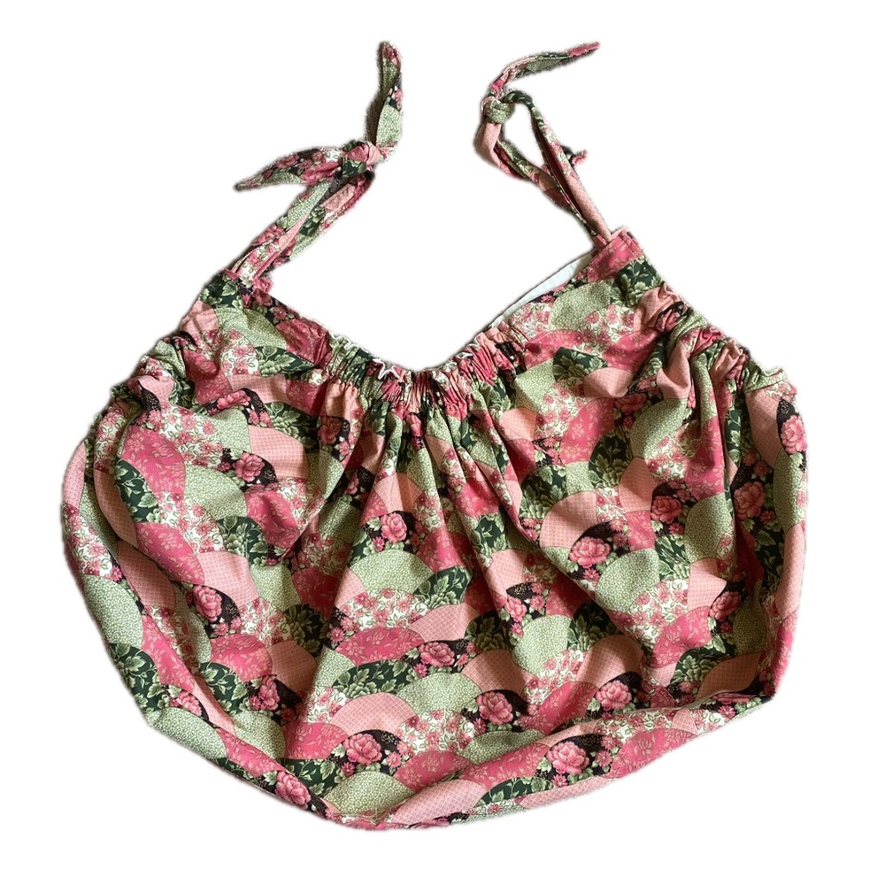Large Reusable Shopping Bag Day Bag Floral Cottage Core
